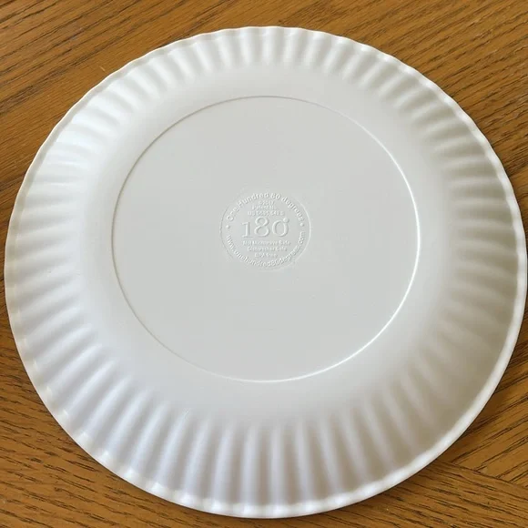 One Hundred 80 Degrees Blue & White Checkered Plate, 7.5 Inch Melamine, Set of 4 - Picture 2 of 3